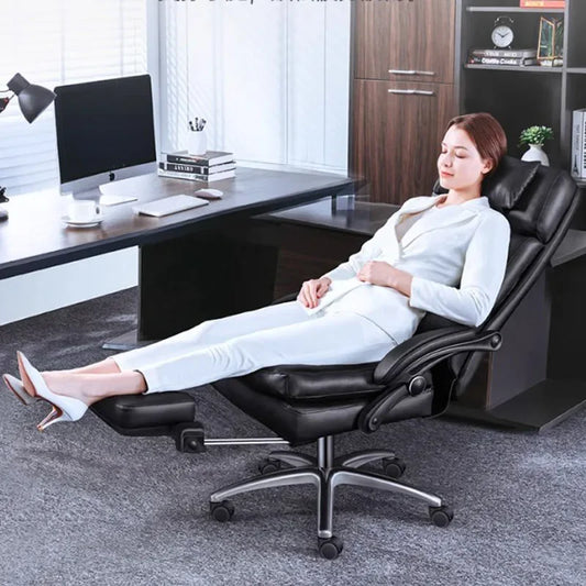 Luxairy Executive Office Chair Ergonomic Design Black Lounge Comfy Office Chair Nordic Modern Leather Chaise Salon Furniture