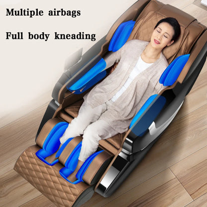 Massage Chair 4d Heating Zero Gravity Full Body Airbags Long SL Track Whole Body Massage Relax Bluetooth Speaker New Year Gift