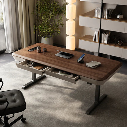 Executive Study Gaming Office Desk Modern Drawers Writing Office Desk Computer Wood Bureau Escritorio Office Furniture MZ50OC