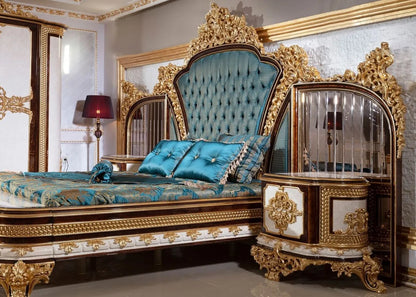 Fashion Custom Luxury Classic Solid Wood California King Bed Frame With Headboard For Home Furniture