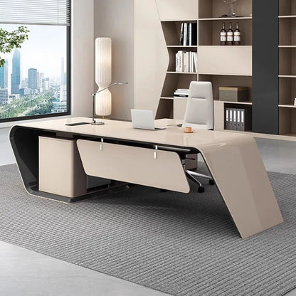 Workflow Desktop Office Desk Corner Storage Executive Makeup Coffee Office Desk Organization Tavolo Da Lavoro Furniture HDH