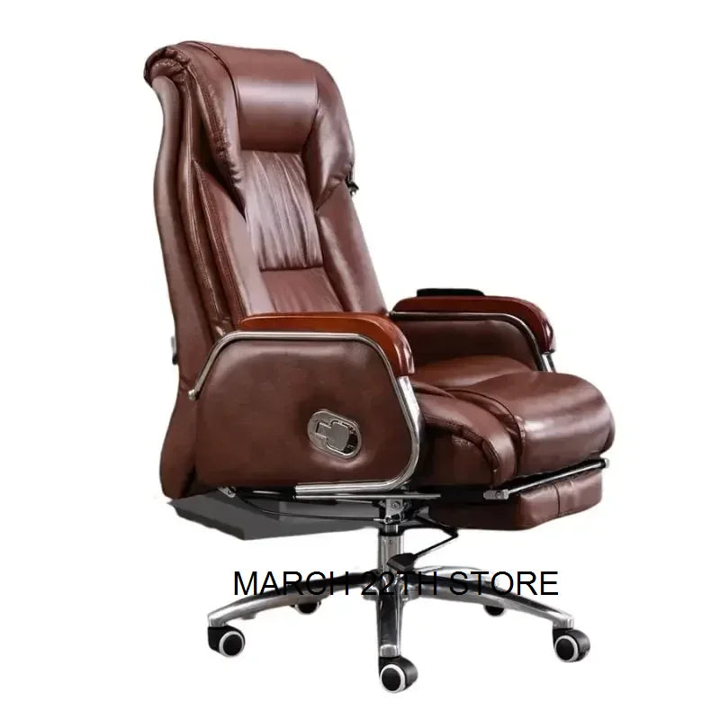 Executive Leather Chair Armchairs Editor Choises Fashion Aluminium Office Chair Working Relax Silla Escritorio Office Furniture