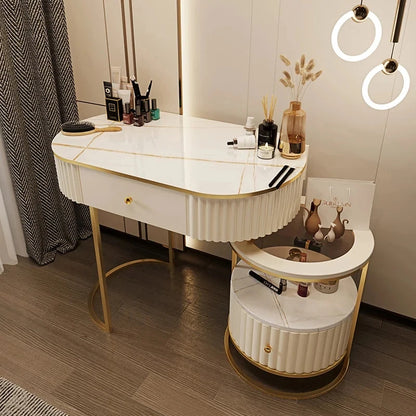 Modern Luxury Dressing Table Bedroom Nordic Style Girls Makeup Dressing Table Organizers Storage Penteadeira Home Furniture