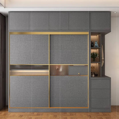 Clothes Storage Wardrobe Modern Luxurious Bedroom Organizer Wardrobe Sliding Doors Multifunction Armario Multiuso Room Furniture