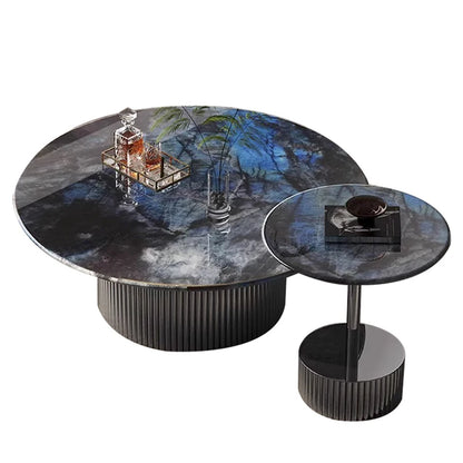 Home Marble Stone Coffee Table Italian Apartamento Nordic Industria Side Table Luxury Set Stolik Kawowy Living Room Accessories