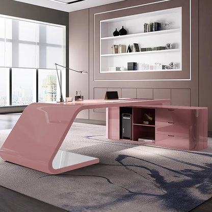 Work Accent Office Desks Funky Luxury Minimalist Modern Storage Executive Office Desk Reception Biurka Komputerowe Furnitures