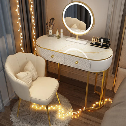 Cabinet Bedroom Dressing Table Makeup White Cosmetic Luxury Wood Vanity Table Desk Small Hotel Arredamento Hotel Furniture