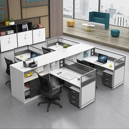 Bureau de travail Staff office partition desk cubicle workstation commercial Office Furniture modular office table and chair set