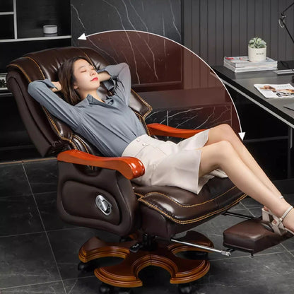 Ergonomic Office Chair Recliner Computer Comfy Lounge Luxury Massage Boss Chair Swivel Accent Silla De Escritorio Home Furniture