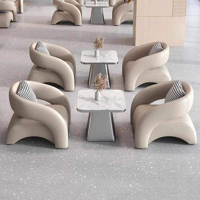 Modern Marble Table Dinner Conference Luxury Salon Coffee Dining Table Set 2 Chairs Kitchen Vanity Mueble Outdoor Furniture