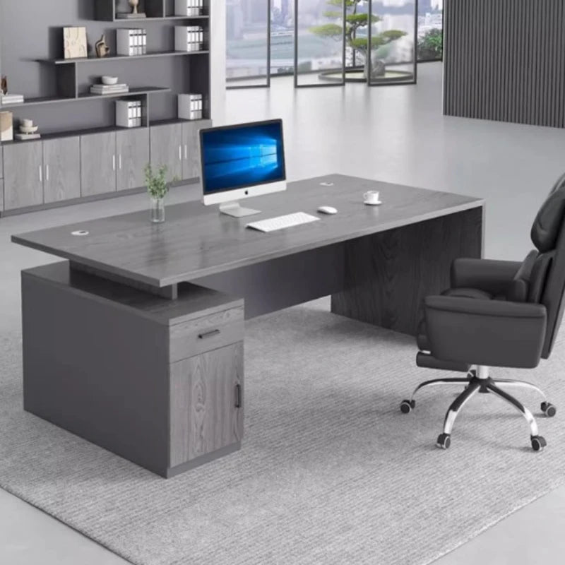 Wide Standing Computer Desk Organizer Modern Pc Gaming Office Table Study Executive Biurka Komputerowe Home Office Furniture