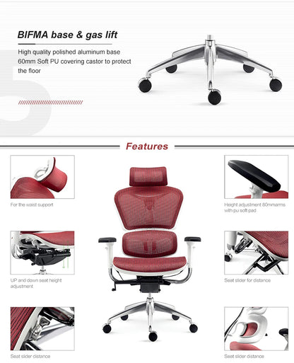 Wholesale Ergonomic Revolving Lift Full Mesh Comfortable High Quality Office Chair