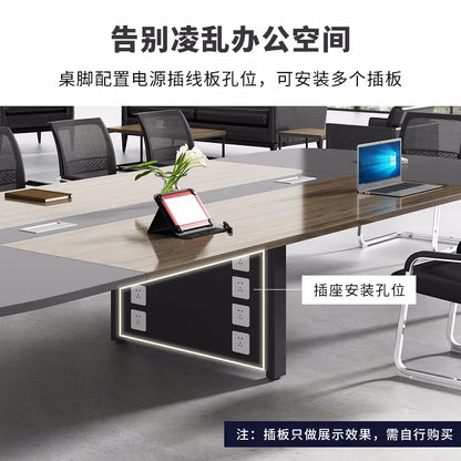 Office meeting desk long desk simple modern conference room training desk small negotiation table chair combination