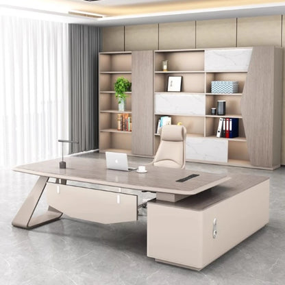 Wide Organizer Computer Desks Standing Modern Pc Laptop Office Desk Executive Drawers Mesa Para Computador Modern Furniture