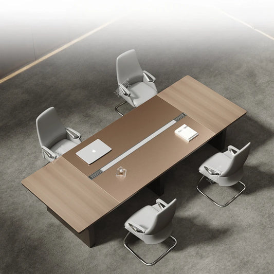 The combination of conference room tables and chairs is simple and modern, and the creativity of light luxury