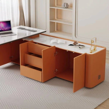 Corner L Shaped Office Desks Luxury Boss Writing Executive Drawers Office Table Modern Scrivanie Per Computer Furnitures