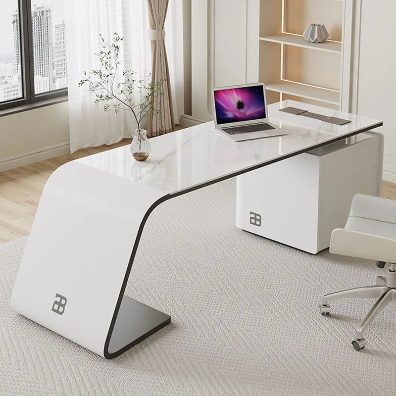 Corner L Shaped Office Desks Luxury Boss Writing Executive Drawers Office Table Modern Scrivanie Per Computer Furnitures