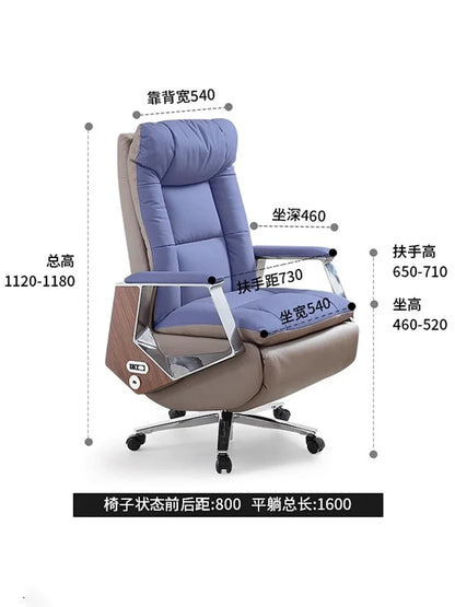 Electric Massage Office Chair Gaming Support Leather Boss Living Room Gaming Chair Work Silla De Escritorio Office Furniture