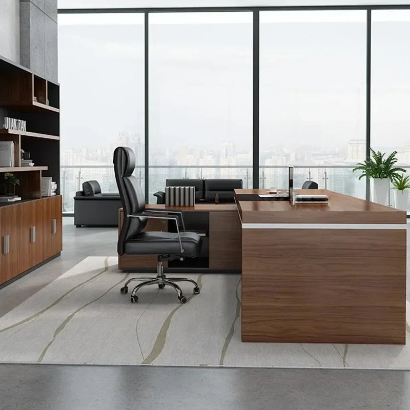 Luxury Office Table Desks Designer Ceo Executive Desk Manager L Shaped MDF Table New Modern Office Furniture Office Table