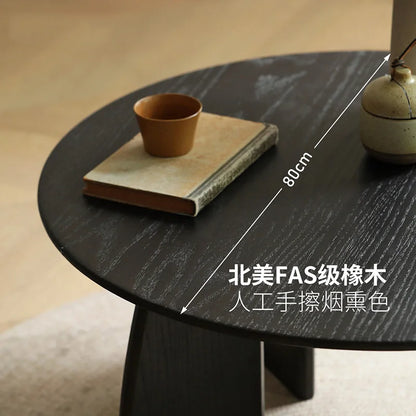 Nordic Coffee Side Table Bedroom Mobile Modern Desk Centre Round Tea Table Bedside Wood Hallway Mesa Plegable Home Furniture