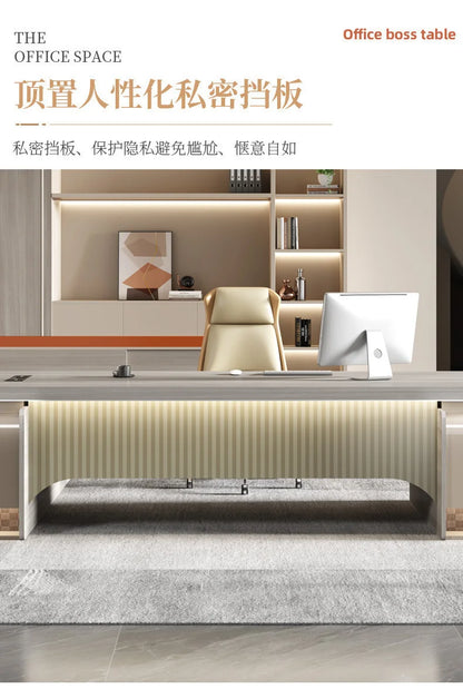 Wide Organiser Computer Desk Modern Luxury Drawers Executive Office Desks Portable Laptop Mesa Para Compuatador Office Furniture