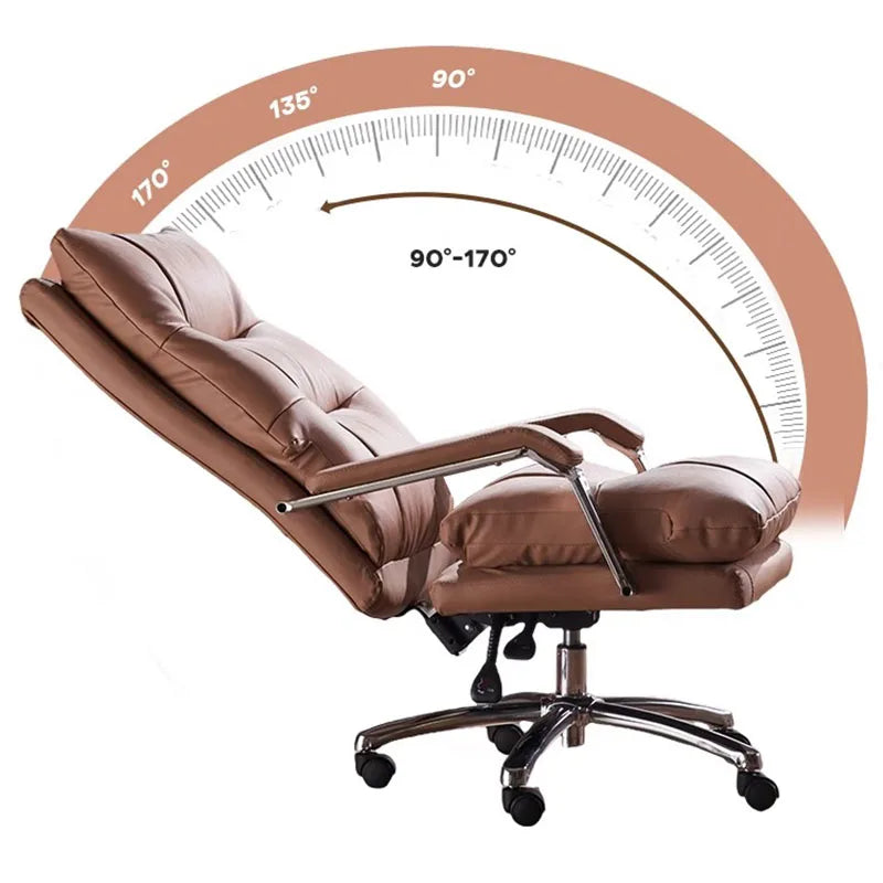 Massage Office Chairs Desk Swivel Modern Nordic Designer Leather Comfy Vanity Chair Comfort Chaise Coiffeuse Theater Furniture