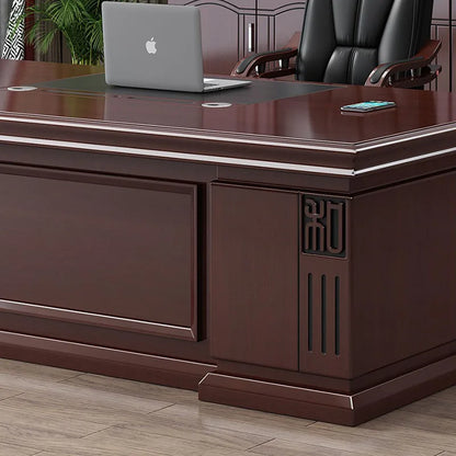 Writing Wooden Office Desks Computer Storage Retro Desktops Boss Luxury Work Desk Executive Tavolino Home Office Furniture