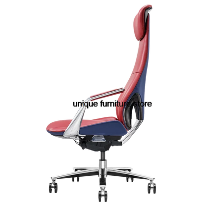 Luxury Reading Design Office Chairs Mobile Ergonomic Individual Leather Desk Chair Executive Silla Escritorio Furniture SY50OC