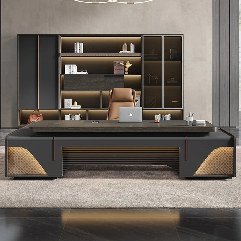 Reception Simplicity Office Desk Computer Meeting Gaming Writing Study Desk Luxury Executive Schreibtisch Sofaset Furniture