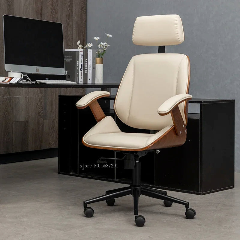 Game chair, modern home furniture elevator, sliding backrest chair, leather luxury and comfort, computer boss Silla office