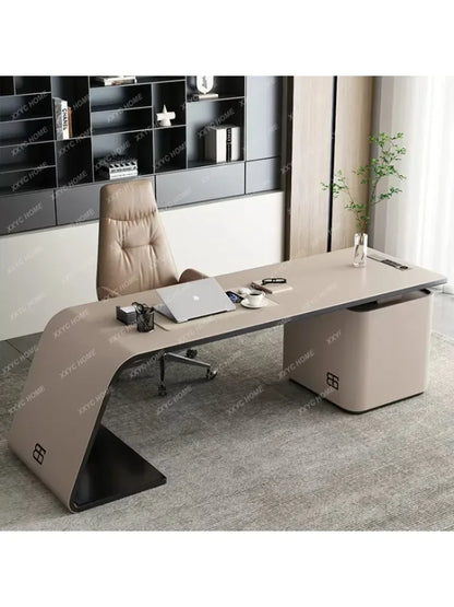 Boss Luxury Office Desks Italian Design Combination Modern Office Desks Executive Computer Escritorio Ordenador Furniture QF50OD