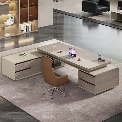 Storage Drawers Office Desk Designer Modern Luxury Reception Corner Office Desk Executive Tavolo Scrivania Ufficio Furnitures