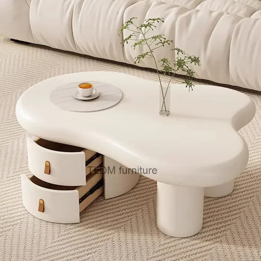 Storage Living Room Coffee Table Trau Small White Nordic Mobile Coffe Table Mesa Lateral Minimalist Mesa De Centro Furniture