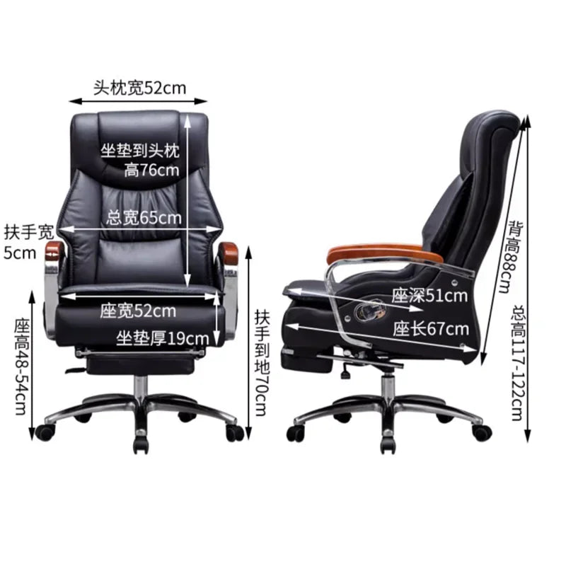 Ergonomic Office Chair Computer Extendable Back Support Designer Rotating Chair Black Bedroom Cadeira Escritorio Furniture