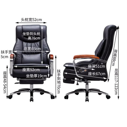 Ergonomic Office Chair Computer Extendable Back Support Designer Rotating Chair Black Bedroom Cadeira Escritorio Furniture