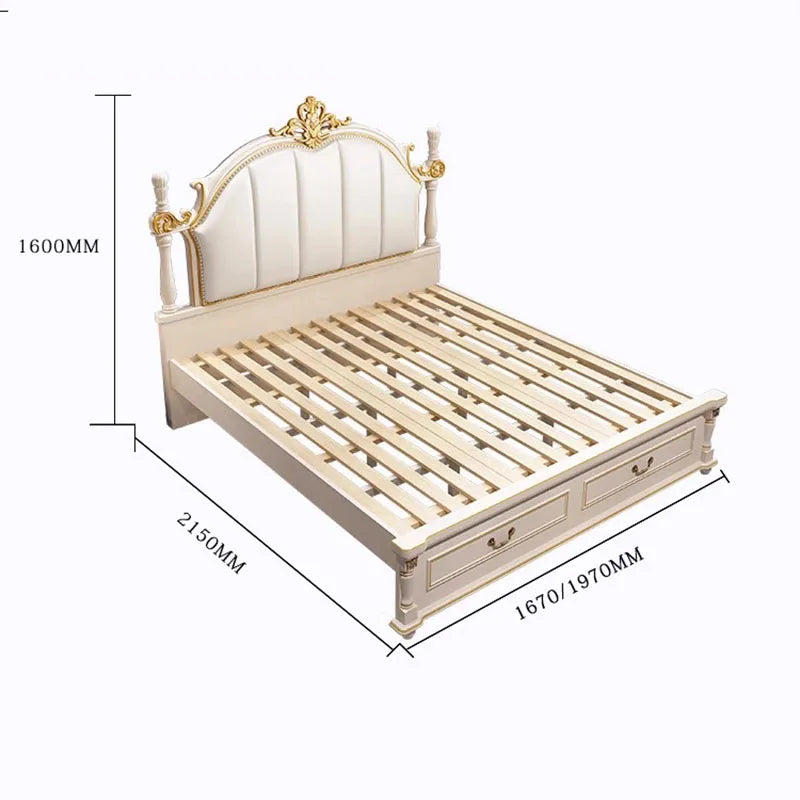 Draws Storage King Bed Double Adults Luxury Lounge King Bed Modern Japanese Somieres Y Marcos De Cama Bed Set Furniture Set