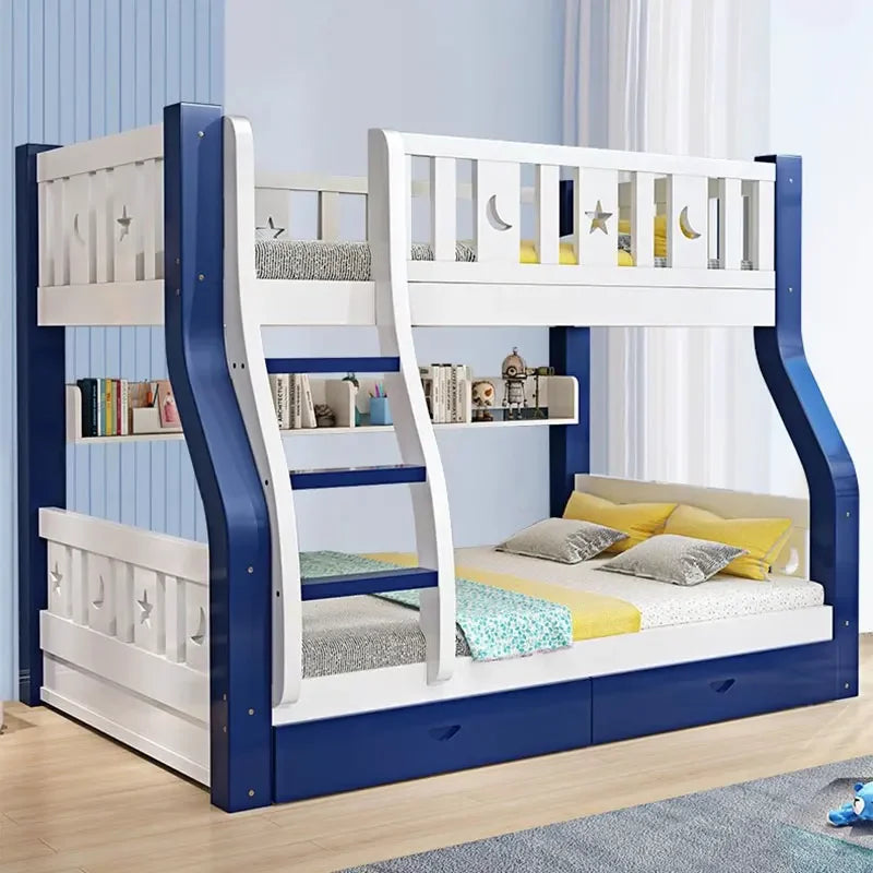 Luxury Royal Double Bed Nordic Modern Whitr Kids Girl Frame Double Bed Boys Design