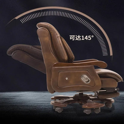 Leather Comfy Office Chairs Recliner Executive Free Shipping Rolling Comfortable Gaming Chair Work Sillas Luxury Furniture