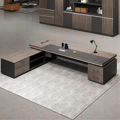 Executive U Shaped Office Desks Workstation Drawers Luxury Workbench Office Table Modern Escritorio Blanco Home Furnitures