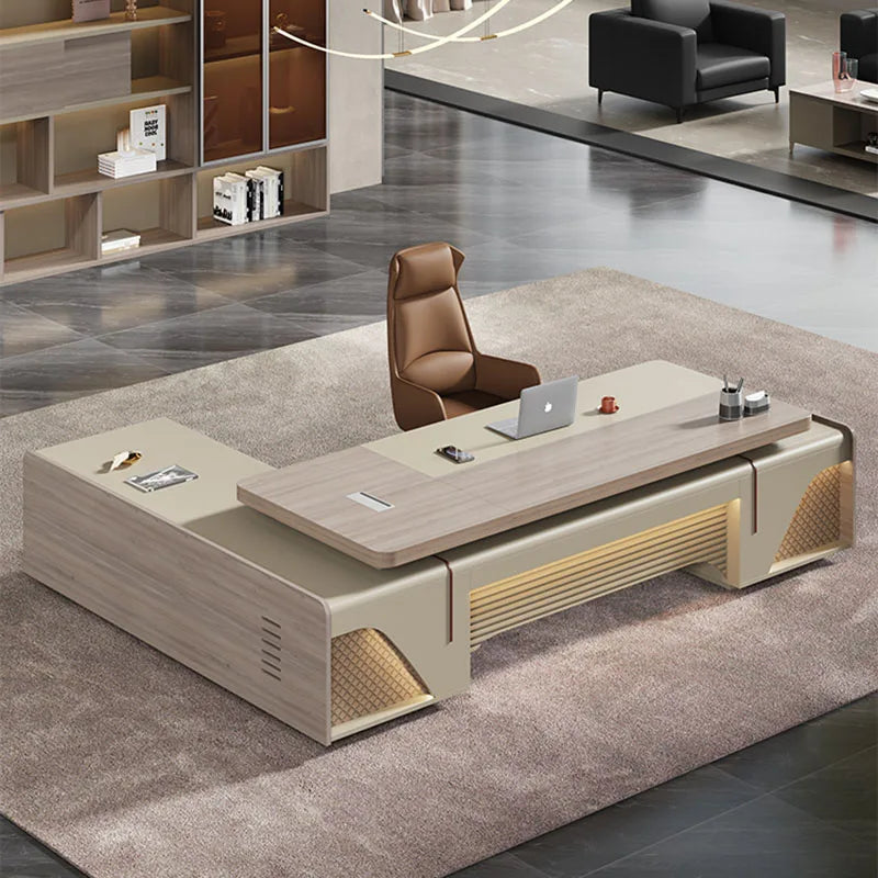 Storage Drawers Office Desk Designer Modern Luxury Reception Corner Office Desk Executive Tavolo Scrivania Ufficio Furnitures