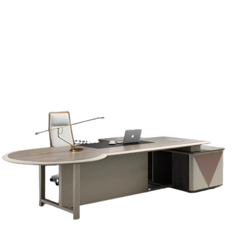 Corner Italian Office Desks Computer Luxury Executive Storage Modern Drawers Office Desks Simple Bureau Meuble Furnitures