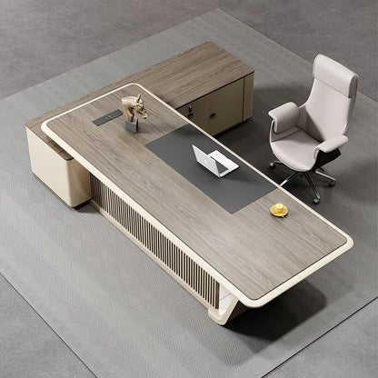 Office desk modern minimalist office light luxury atmosphere desk executive desk