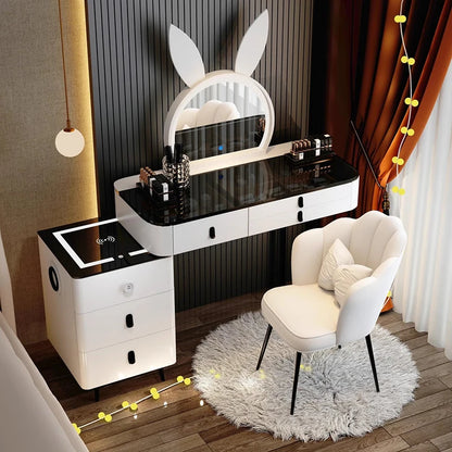 Kawaii Nordic Minimal Dressing Table Black Luxury Makeup Organizer Dressing Table Vanity Makeup Coiffeuse De Chambre Furniture