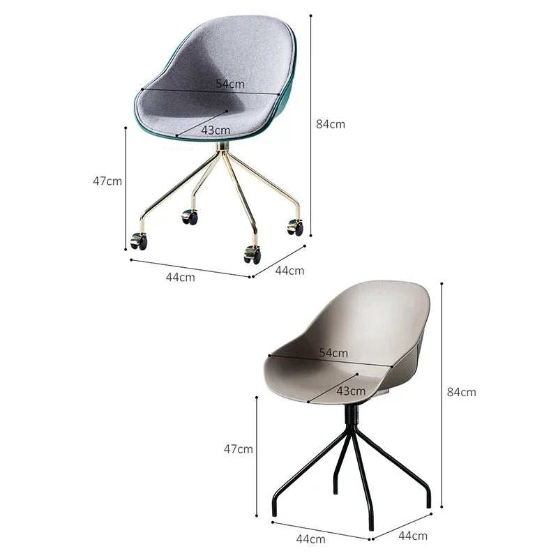 Light Luxury Minimalist Office Chairs Nordic Computer Chair Modern Office Furniture Creative Home Study Swivel Backrest Armchair