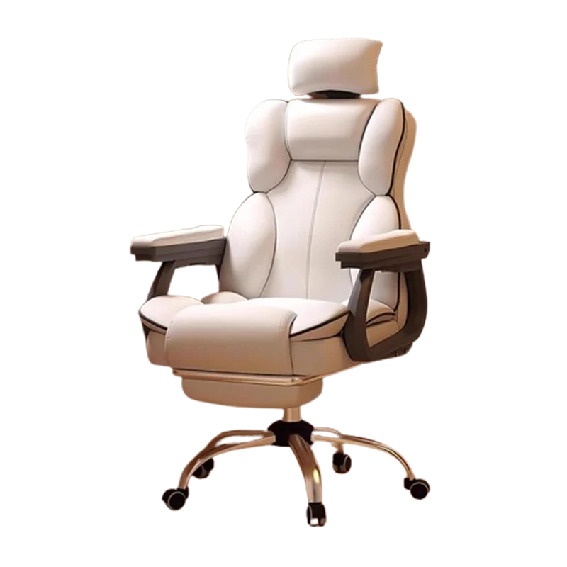 Fancy Luxairy Executive Office Chair Nordic Design Gaming Computer Office Chair White Modern Sillas De Oficina Salon Furniture