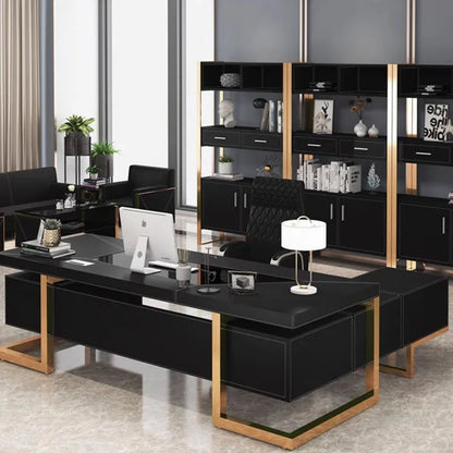 Desktop Corner Workbench Computer Executive Drawers Meeting Office Desks Console Standing Scrivania Cameretta Modern Furniture