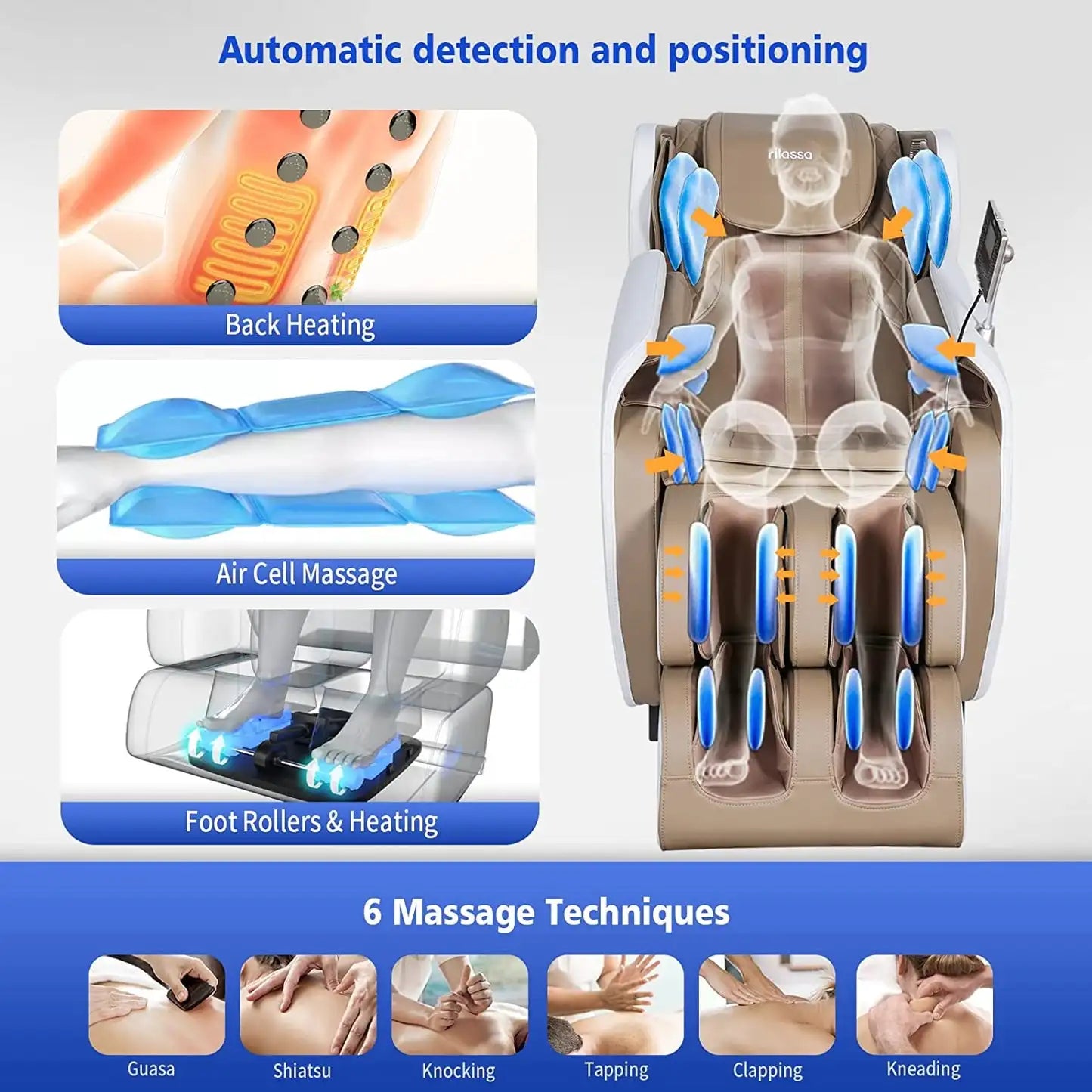 2023 New Design 4d Massage Chair Full body Spa Massage Seat Zero Gravity Massage Chair