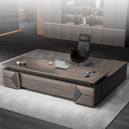 Executive Luxury Office Desks Writing Storage L Shape Meeting Room Gaming Long Work Desk Drawers Tavolo Da Lavoro Furniture