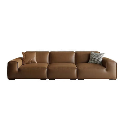 European Living Room Sofa Genuine Leather Luxury Modular Sofa Comfortable Lounge Divano Soggiorno Di Lusso Modern Furniture