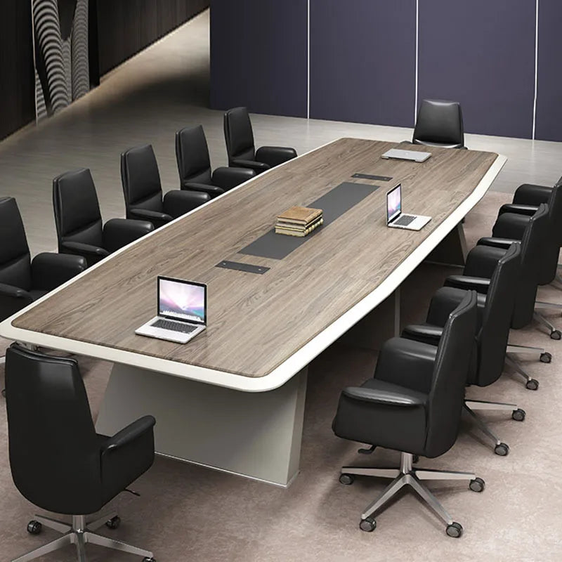 Large Conference Long Table Office Desks Organizing Simple Modern Desk Meeting Table Company Bar Negotiation Office Furniture AA